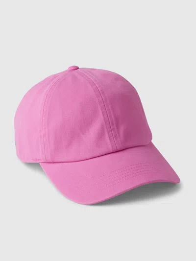 Gap Organic Cotton Washed Baseball Hat In Indie Pink