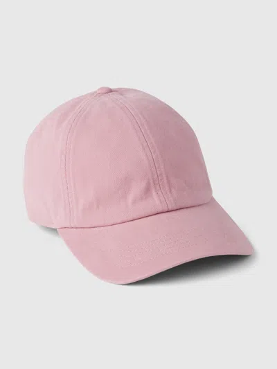 Gap Organic Cotton Washed Baseball Hat In Light Pink