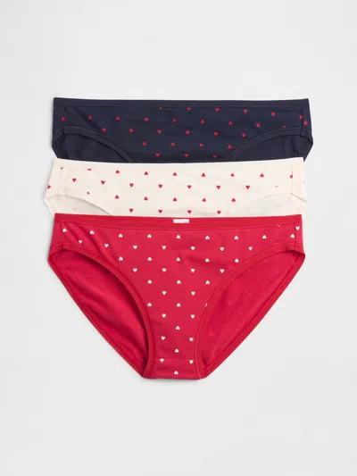 Gap Organic Stretch Cotton Bikini (3-pack) In Multi