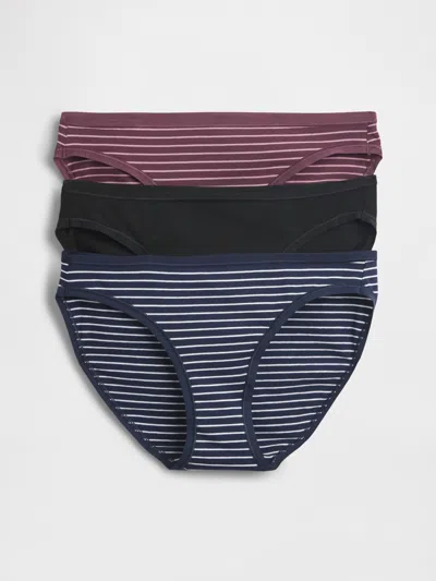 Gap Organic Stretch Cotton Bikini Brief (3-pack) In Multi