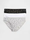Gap Organic Stretch Cotton Bikini Brief (3-pack) In White
