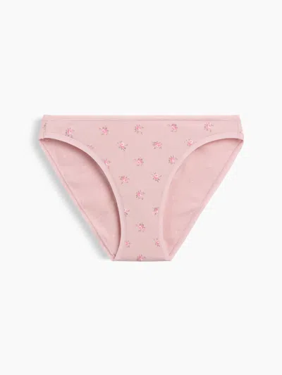 Gap Organic Stretch Cotton Bikini In Pink