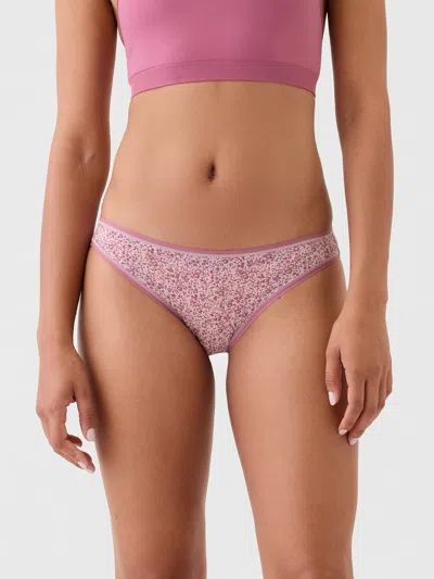 Gap Organic Stretch Cotton Bikini In Pink Ditsy Floral