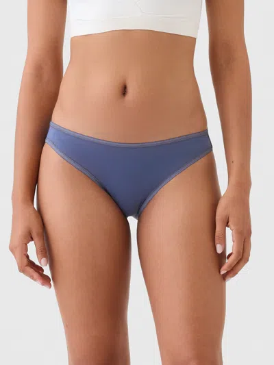 Gap Organic Stretch Cotton Bikini In Quiet Blue