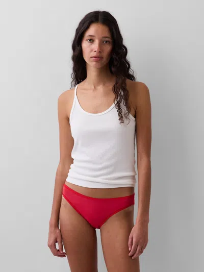 Gap Organic Stretch Cotton Bikini In Red