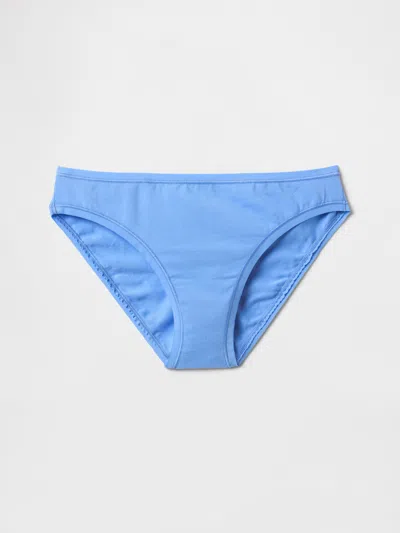 Gap Organic Stretch Cotton Bikini In Shirting Blue