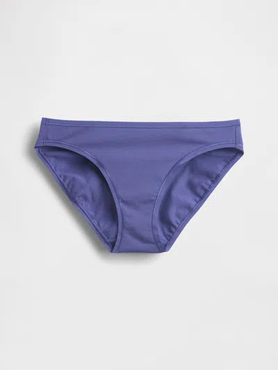 Gap Organic Stretch Cotton Bikini In Skipper Blue