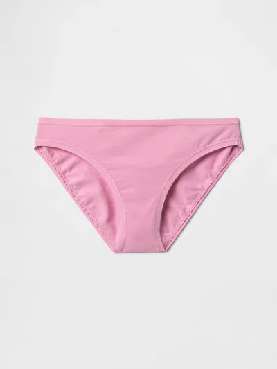 Gap Organic Stretch Cotton Bikini In Sunrise Pink