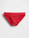 Gap Organic Stretch Cotton Bikini In Tomato Red