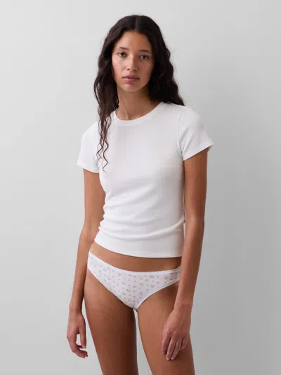 Gap Organic Stretch Cotton Bikini In White