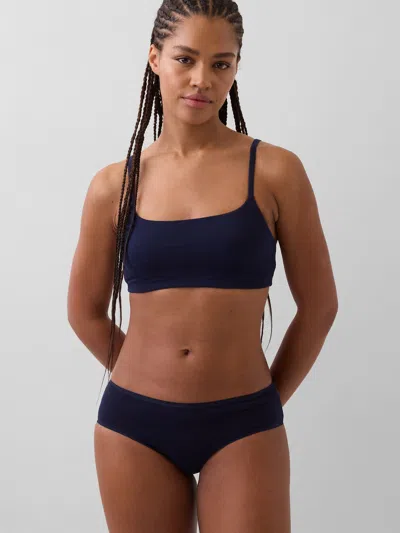 Gap Organic Stretch Cotton Bralette In Blue