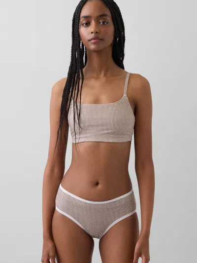 Gap Organic Stretch Cotton Bralette In Brown