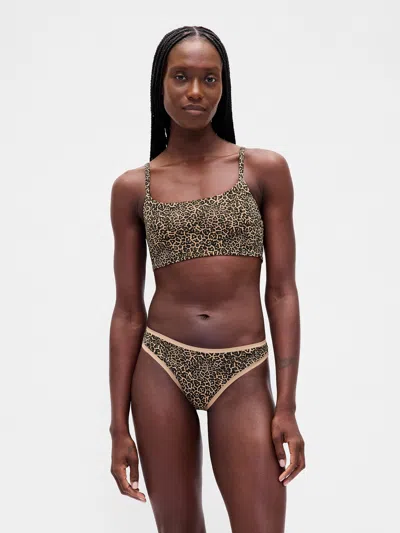 Gap Organic Stretch Cotton Bralette In Multi