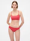 Gap Organic Stretch Cotton Bralette In Pink