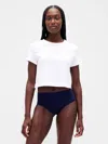 Gap Organic Stretch Cotton High Rise Bikini In Blue