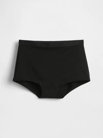 Gap Organic Stretch Cotton High Rise Shorty In Black
