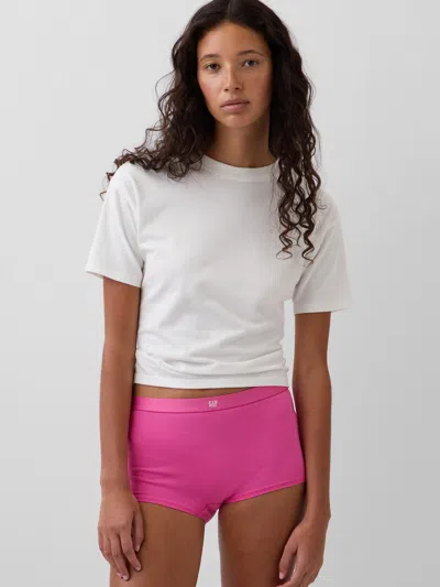 Gap Organic Stretch Cotton High Rise Shorty In White