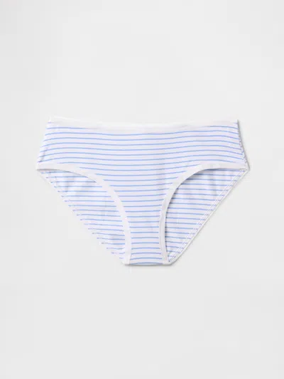 Gap Organic Stretch Cotton Hipster In Blue Stripe
