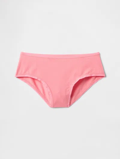 Gap Organic Stretch Cotton Hipster In Coral Pink
