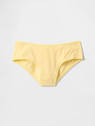 Gap Organic Stretch Cotton Hipster In Pale Banana Yellow