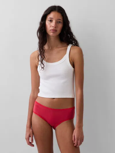 Gap Organic Stretch Cotton Hipster In Red