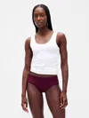 Gap Organic Stretch Cotton Lace-trim Hipster In Red