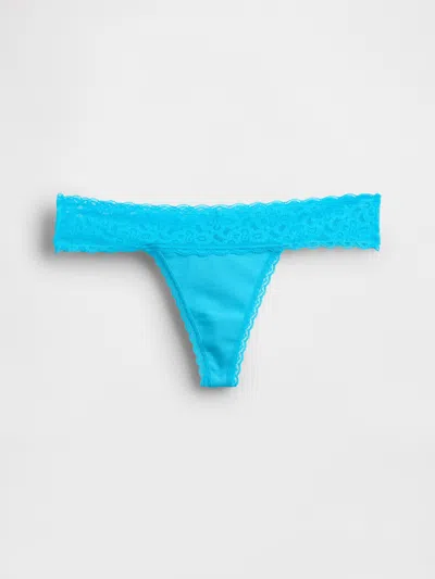 Gap Organic Stretch Cotton Lace-trim Thong