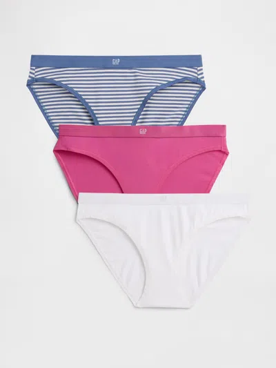 Gap Organic Stretch Cotton Logo Bikini (3-pack)