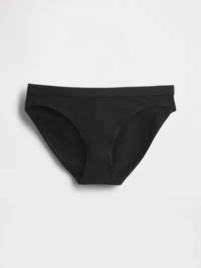 Gap Organic Stretch Cotton Logo Bikini In Black