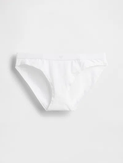Gap Organic Stretch Cotton Logo Bikini In White