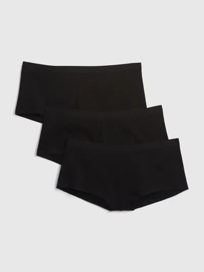 Gap Organic Stretch Cotton Shorty (3-pack) In Black