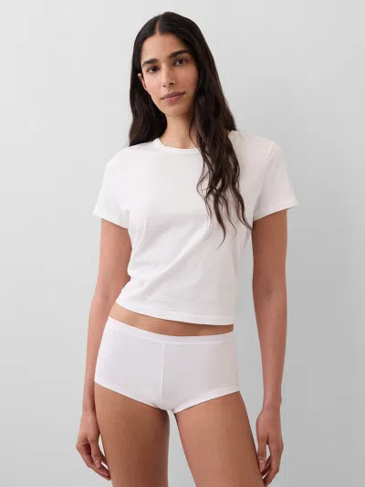 Gap Organic Stretch Cotton Shorty In White
