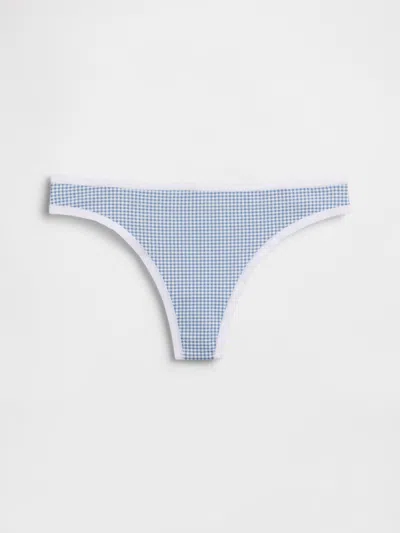 Gap Organic Stretch Cotton Thong In Blue