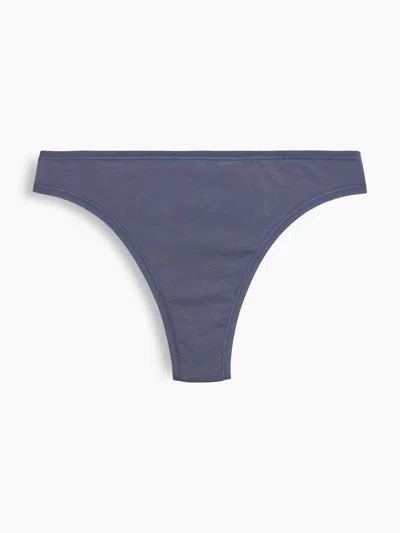 Gap Organic Stretch Cotton Thong In Blue