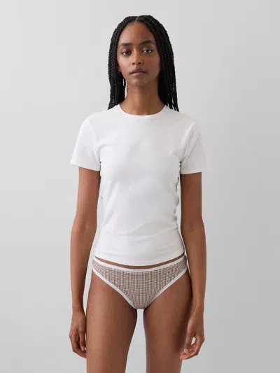 Gap Organic Stretch Cotton Thong In White