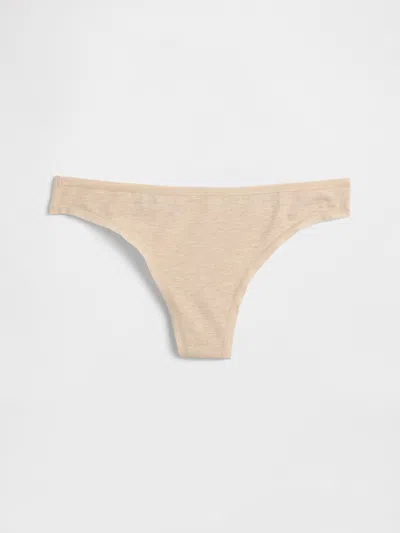 Gap Organic Stretch Cotton Thong In Neutral