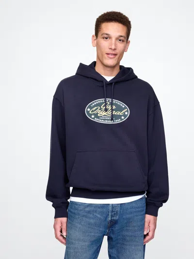 Gap Original Logo Hoodie In Dark Night