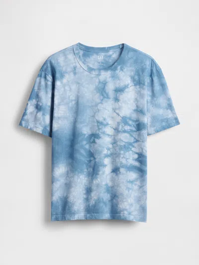 Gap Original T-shirt In Washed Medium Blue