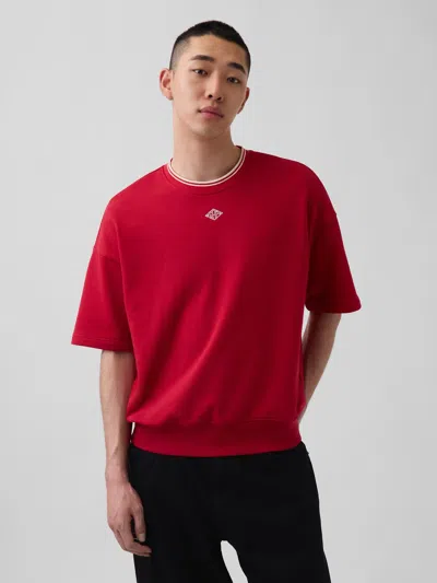 Gap Oui Heavyweight French Terry Sweatshirt In Multi