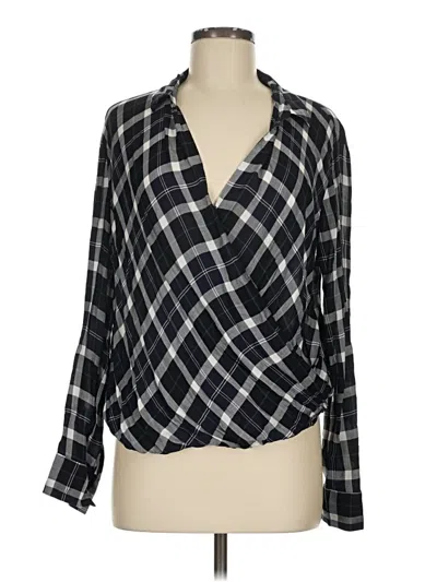 Pre-owned Gap Outlet 3/4 Sleeve Blouse In Black