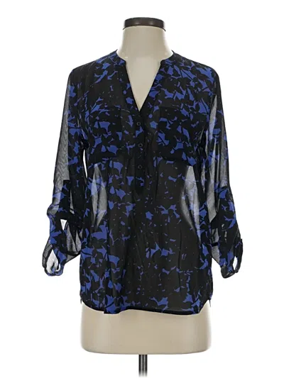 Pre-owned Gap Outlet 3/4 Sleeve Blouse In Blue