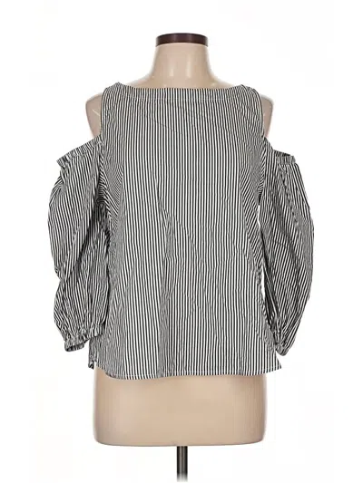 Pre-owned Gap Outlet 3/4 Sleeve Blouse In Gray