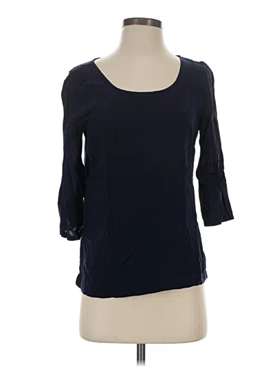 Pre-owned Gap Outlet 3/4 Sleeve Top Blue Boatneck Tops