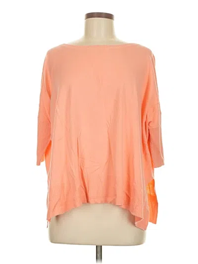 Pre-owned Gap Outlet 3/4 Sleeve Top Orange Boatneck Tops