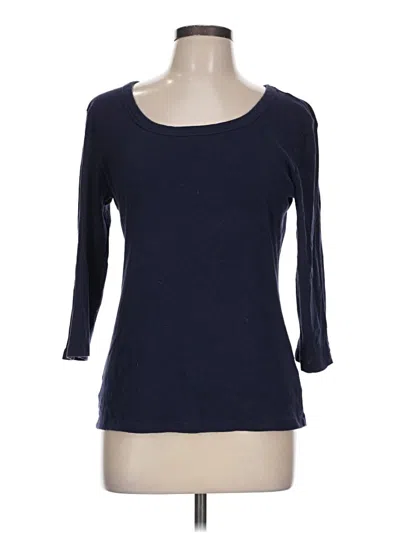 Pre-owned Gap Outlet 3/4 Sleeve T-shirt In Blue