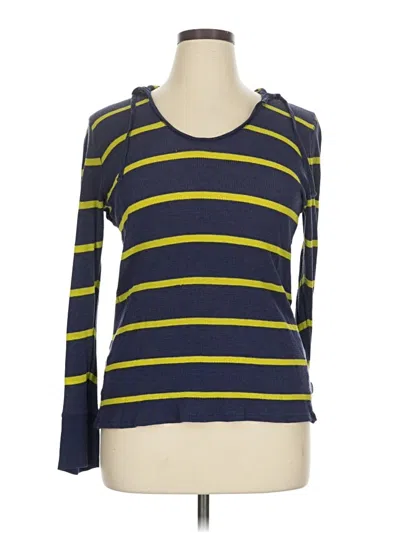Pre-owned Gap Outlet 3/4 Sleeve T-shirt In Blue
