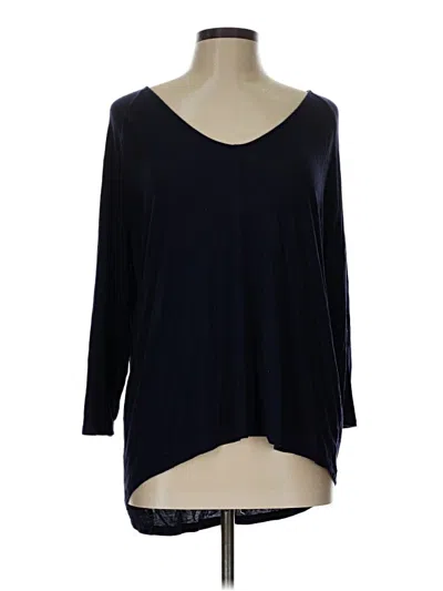 Pre-owned Gap Outlet 3/4 Sleeve T-shirt In Blue