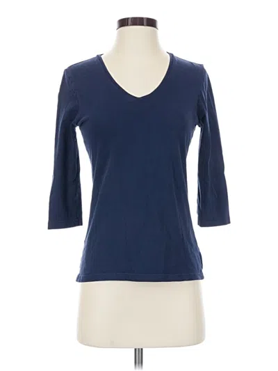 Pre-owned Gap Outlet 3/4 Sleeve T-shirt In Blue