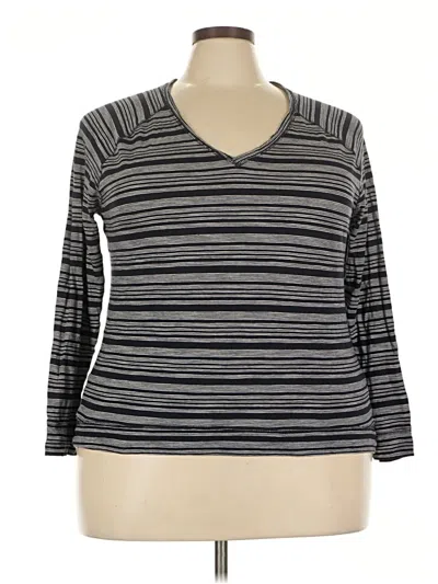 Pre-owned Gap Outlet 3/4 Sleeve T-shirt In Gray