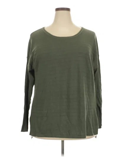 Pre-owned Gap Outlet 3/4 Sleeve T-shirt In Green